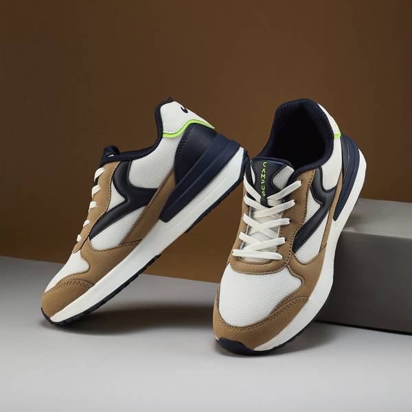 CAMPUS DERBI Casual Shoes | Breezy Mesh Upper | Anti-Slip Sole Design | Stylish Lace-Up Sneakers For Women