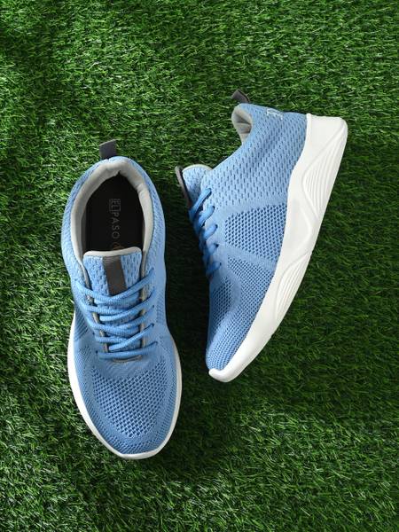 El Paso EL PASO Men Blue Faux Leather Sports Lace Up Sports Sneakers Running Shoes For Men