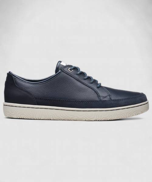 CLARKS Clarks Hodson Lace Navy Leather Sneakers For Men