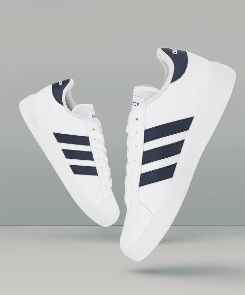 Adidas grand court online bleu