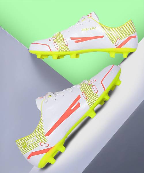 Sega Star Impact Spectra Football Boot with Easy Lace Up Ankle Grip Sole Synthetic Leather Football Shoes For Men Price History