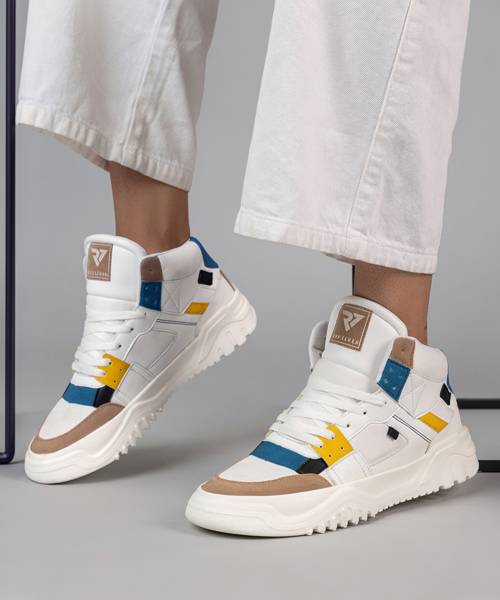 RUN SEVEN High Top Lace Sneakers For Men