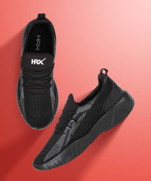 Hrx black sports clearance shoes