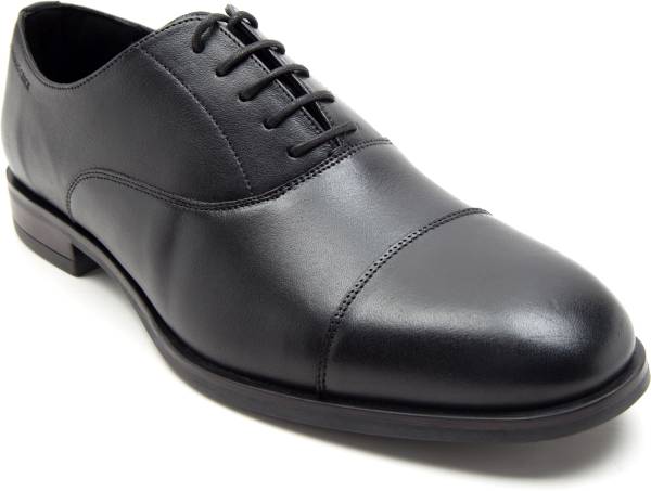 THOMAS CRICK Men's Genuine Leather Classic Style Shoes Lace Up For Men