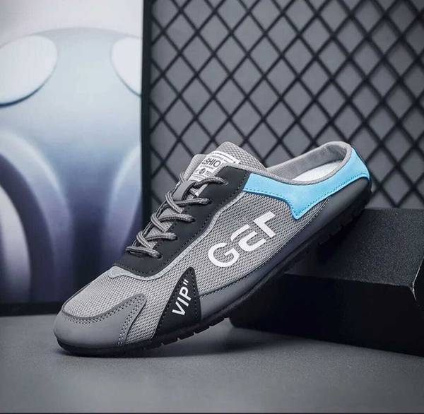 Blue Pop Open Stitched Design Lightweight Evening Wedding Slip On Loafers For Men Slip On Sneakers For Men