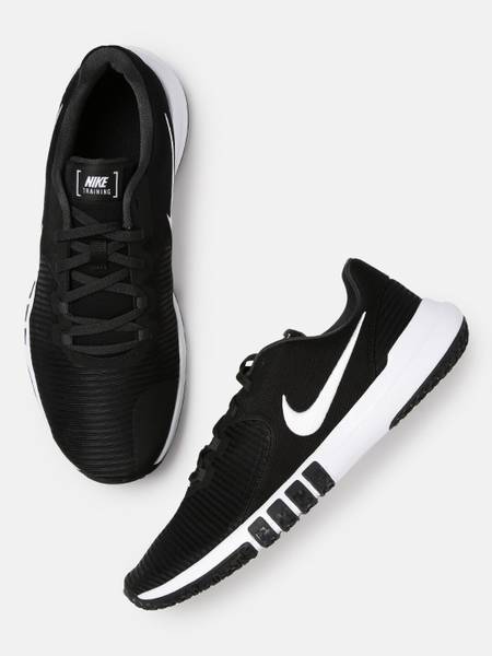 Men black flex shop control ii training shoes