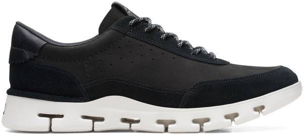 Clarks black walking shoes sales