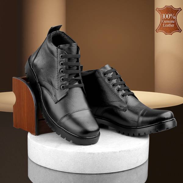 WUGATTI 100 Pure Leather Boots for Police Commando NCC Military