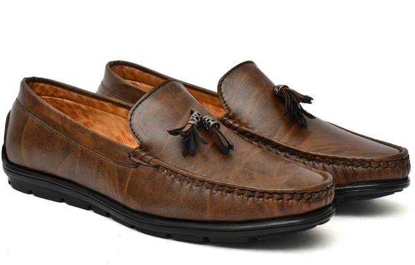 PROVOGUE Loafers for Men | Synthetic Leather Party Wear Formal Casual Shoes Loafers For Men