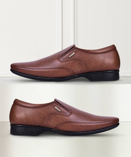 LIBERTY Fortune HOL-132E Formal Slip-on Shoes With PU Upper | PVC Sole Non-Lacing Slip On For Men