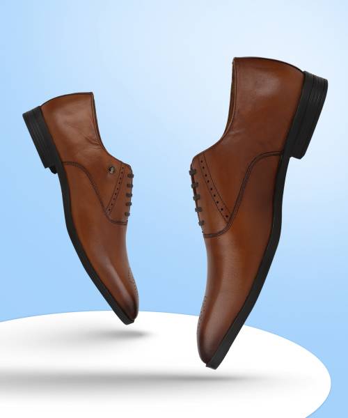 Louis philippe sales tan shoes