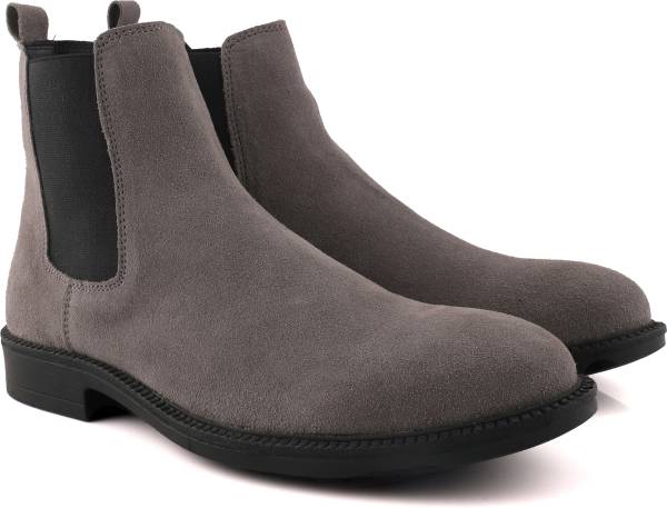 Freacksters Suede Leather Chelsea Boots Extra Cushion Inner Sole Boots For Men