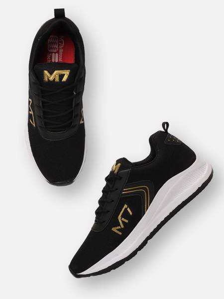 M7 By Metronaut PULSAR-Black Gold Running Shoes For Men