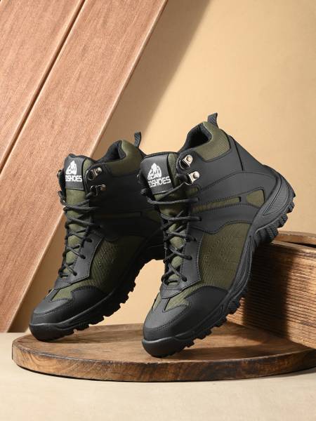 leo's Fitness shoes Leo Waterproof Non-Slip Lightweight Outdoor Mid Top Ankle Boots For Men Boat Shoes For Men