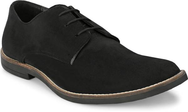Hirel's Premium Suede Derby Smart Casual Shoes|Office|Daily Wear|Soft Cushioned Casuals For Men