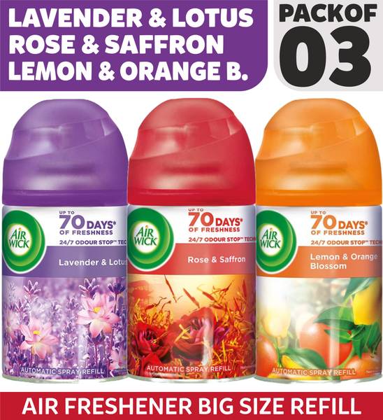Airwick Air Wick Lemon & Orange, Rose & Saffron Refill Wick Lemon & Orange Blossom , Rose & Saffron AND Lavender