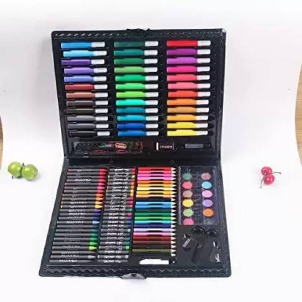 Tarak Deluxe Kids Art Set for Drawing Painting with Portable Art Box