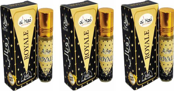 Al Hisa Original Royale Luxury Roll on attar Alcohol-free Long Lasting Fragrance Set - 3 Floral Attar