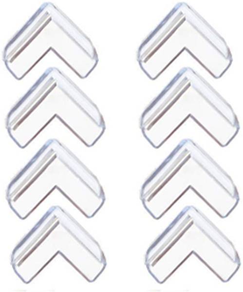 PRIONSA Baby Safety Edge Bumpers Corner Protectors Silicone Corner Guards (Pack of 8)