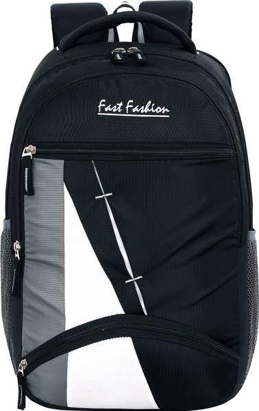 Fast Fashion Medium 30 L Laptop Backpack Laptop Backpack/Office Bag/School Backpack (BLACK) 30 L Laptop Backpack