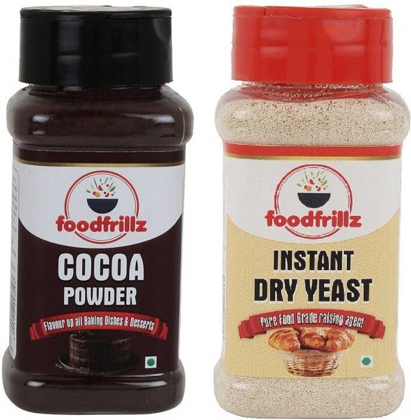 foodfrillz Cocoa Powder (60 g) + Instant Dry Yeast (100 g) Yeast Powder