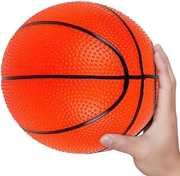 Ganpati Basket Ball for Kids Playing Indoor Outdoor Basket Rubber Ball Basketball - Size: 3