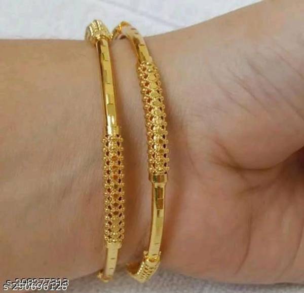 Brass Gold-plated Bangle Set