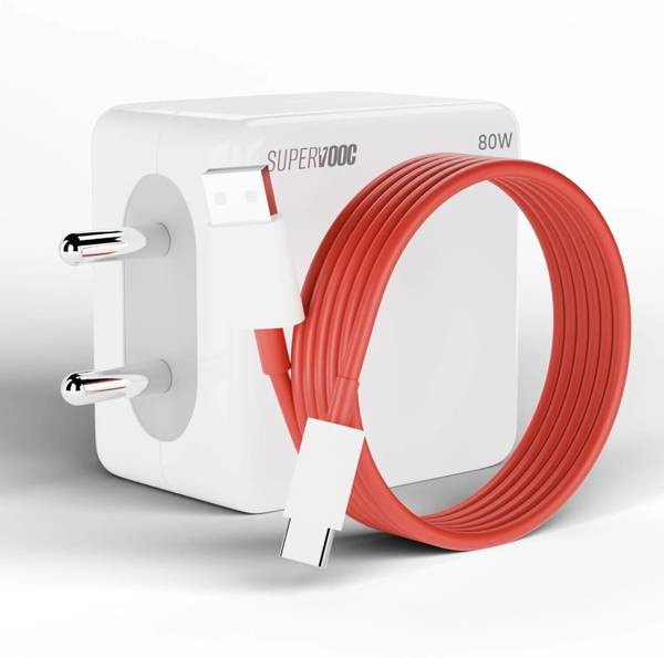 Sulania 80 W SuperVOOC 6 A Wall Charger for Mobile with Detachable Cable