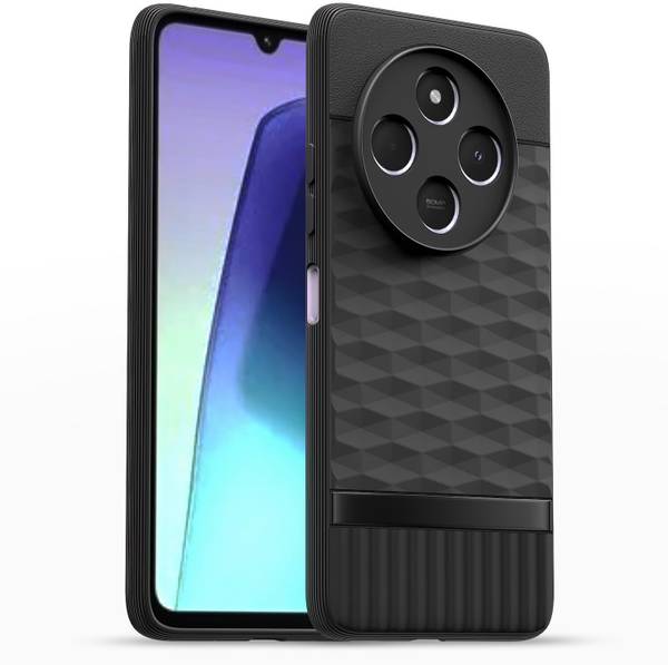 AIZLO Back Cover for POCO M7 5G, Hexa Cube Design | Ultra Slim Soft Case | Inner Velvet Fabric