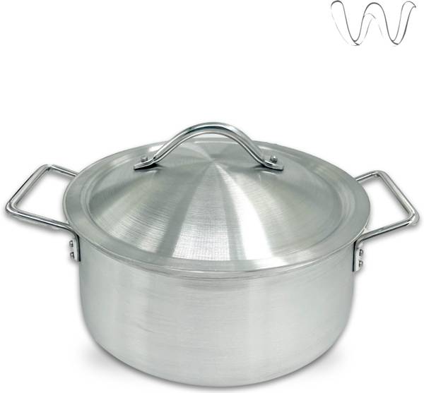 WAZIR CHAND Cooking Pot 3 litre | Sauce Stock Pot with Lid | Cook & Serve Casserole Induction Bottom Cookware Set