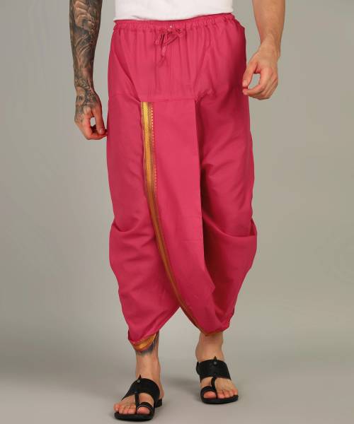 HOC Embroidered, Striped, Solid Men Dhoti