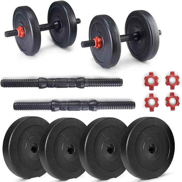 WILORA 10 kg Dumbbells Set and Fitness Kit for Men and Women Whole Body Workout Home Home Gym Combo