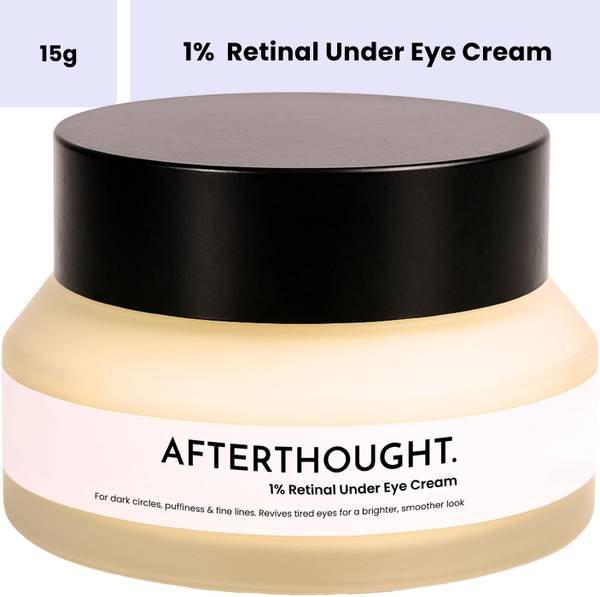 Afterthought 1% Retinol Under Eye Cream With Vitamin K | Reduces Dark Circles & Fine Lines
