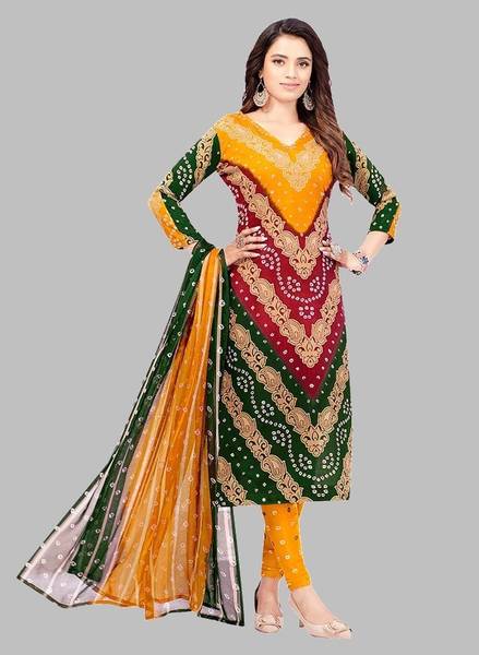 SIMPLYETHNIC Crepe Printed Salwar Suit Material