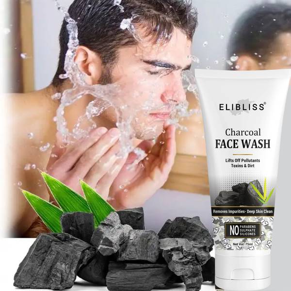 ELIBLISS Activated Charcoal Skin Brightening All Skin Type Face Wash