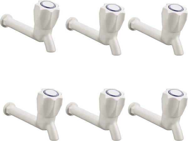 COSSIMO Polo Long Body Bib Cock (Pack of 6) Bib Tap Faucet