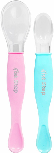 1st Step Dual Ended BPA free Silicone Spoon Set  - Silicone