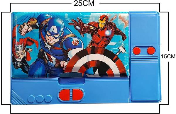 BLC Jumbo MultiFunctional Pencil Geometry Box with Integrated Sharpner for Boys Gift Geometry Box