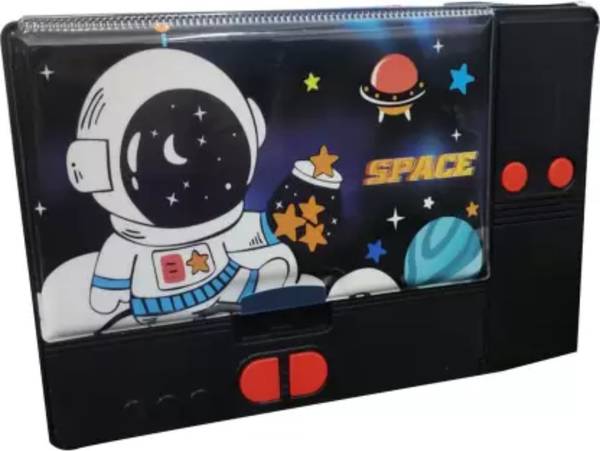 Extraposh NA THE BLACK SPACE JUMBO GORMETRY FOR FUTURE ASRONAUT Art Plastic Pencil Box