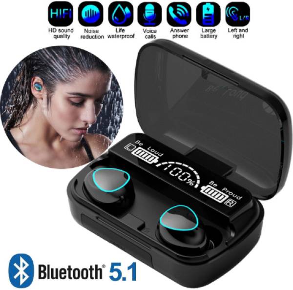 YAROH UUU_657U_M10 TWS BLUETOOTH 5.1 WIRELESS EARBUD WATERPROOF LED DISPLAY EARPHONE Bluetooth Headset