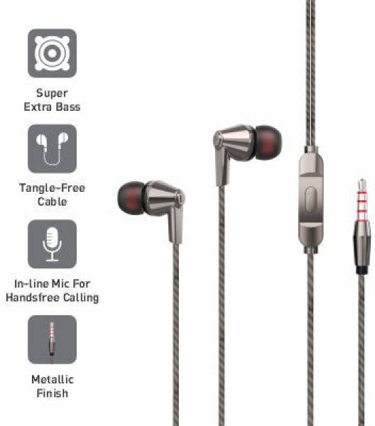 UTRAX CHAMP HP-50 wired Earphone With Mic, 10MM Driver, Powerful Bass Wired Headset