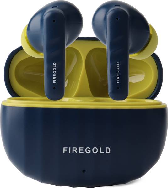 FIREGOLD Bt 191 Earpods Hd Sound Quality & 48hr Playtime, Dual Pairing 4 Mic ENC, Bluetooth