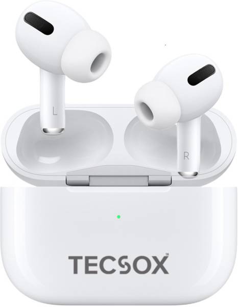 TecSox TecPods TWS upto 16 hr High Bass Sound HD Mic Bluetooth Headset