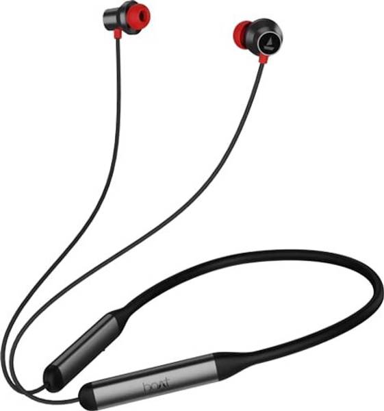 BOAT JAzz BT ANC Ear Bluetooth Neckband with Mic ANC Tech for Clear Voice Calls Bluetooth Headset