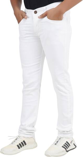 Slim Men White Jeans