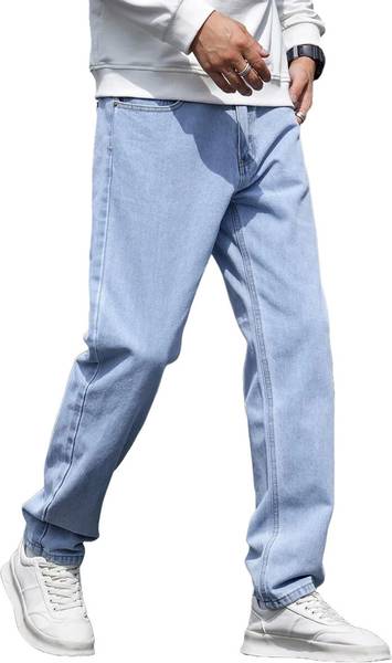 DENIM LOOK Loose Fit Men Light Blue Jeans