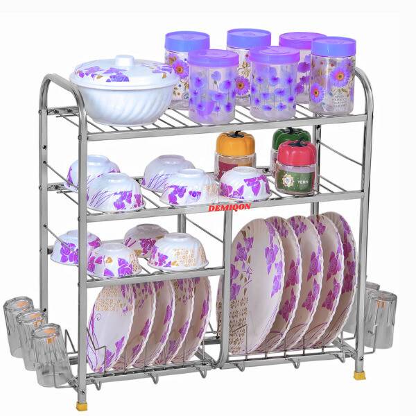 24x24 Inch Stainless Steel Dish Rack | bartan rakhne vala rack| Kitchen Organize Utensil Kitchen Rack