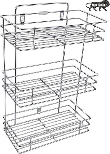 Stinaless Steel 3Shelf Rack Cup Kitchen Rack