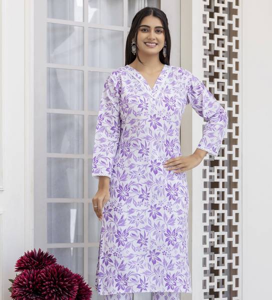 Chafi Collection Women Printed A-line Kurta
