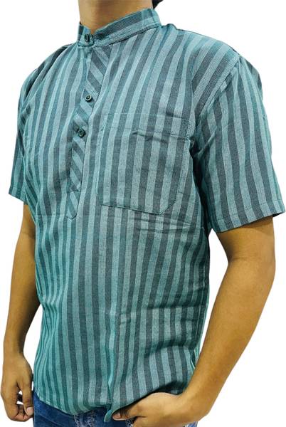 MSF Men Striped Straight Kurta